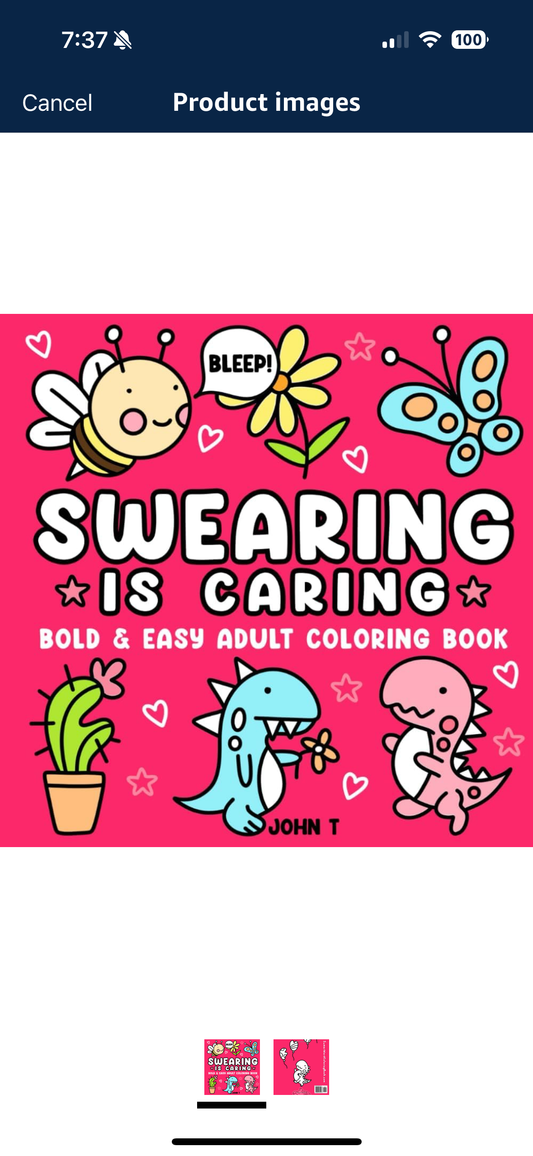 Swearing is Caring Coloring Book