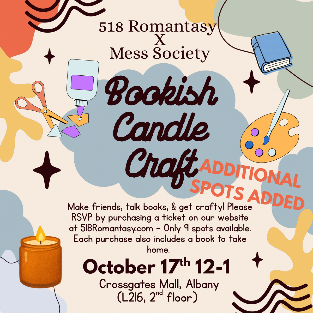 Mess Society EVENT TICKET 10/17 12-1pm *additional spots*